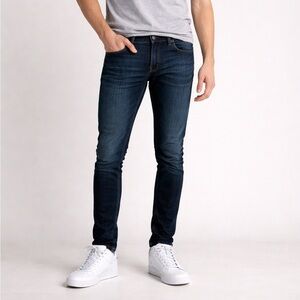 Aeropostale Young Men’s Super Skinny Dark Wash Blue Jeans Tagged Sz 27x28 27x27